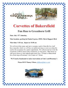 Fun Run to Greenhorn Grill @ Lino’s Greenhorn Grill