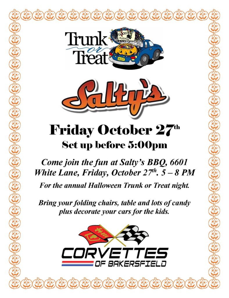 Trunk or Treat @ Salty's BBQ & Catering